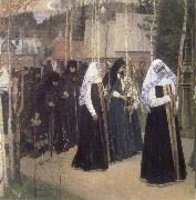 Mikhail Nesterov The Taking of the Veil china oil painting reproduction